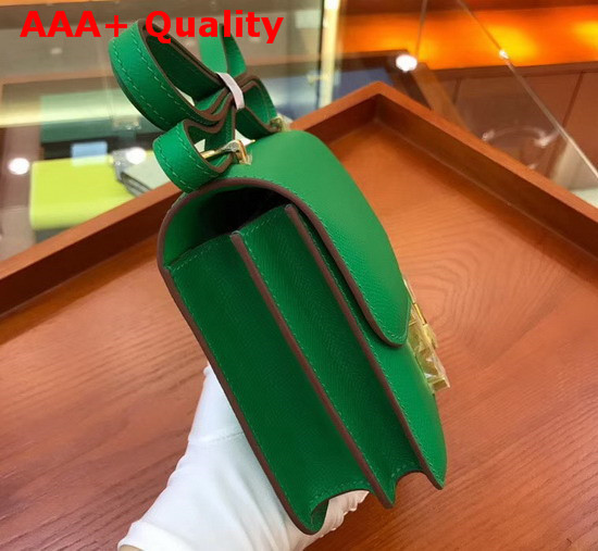 Hermes Constance 18 Bag in Green Epsom Calfskin Replica