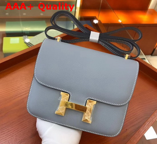 Hermes Constance 18 Bag in Light Blue Epsom Calfskin Replica