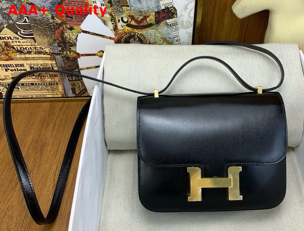 Hermes Constance 18 Bag in Noir Box Calfskin Replica