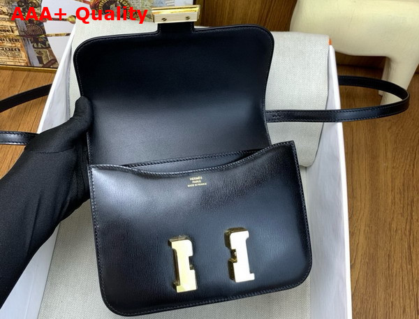 Hermes Constance 18 Bag in Noir Box Calfskin Replica