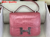 Hermes Constance 18 Bag in Pink Alligator Leather Replica