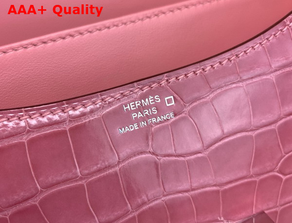 Hermes Constance 18 Bag in Pink Alligator Leather Replica