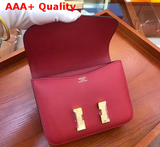 Hermes Constance 18 Bag in Red Epsom Calfskin Replica