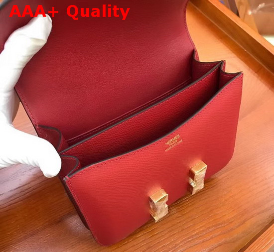 Hermes Constance 18 Bag in Red Epsom Calfskin Replica