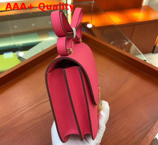 Hermes Constance 18 Bag in Rose Epsom Calfskin Replica