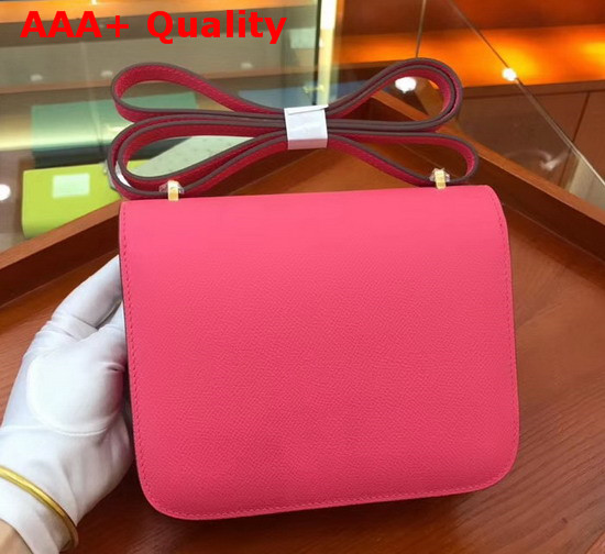 Hermes Constance 18 Bag in Rose Epsom Calfskin Replica
