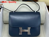 Hermes Constance 18 Bag in Royal Blue Box Calfskin Replica