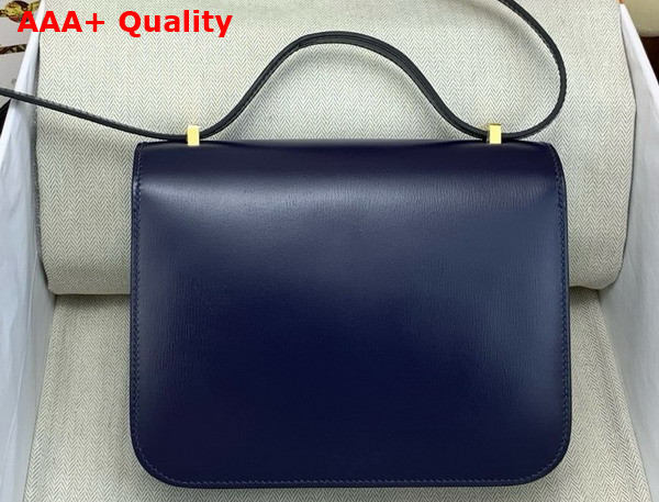 Hermes Constance 18 Bag in Sapphire Blue Box Calfskin Replica