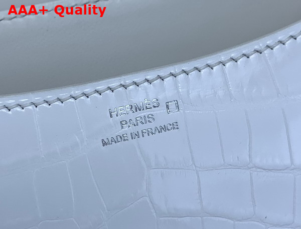 Hermes Constance 18 Bag in White Alligator Leather Replica