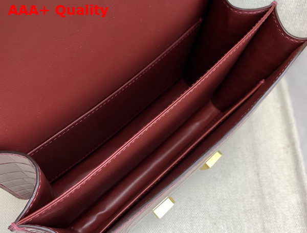 Hermes Constance 18 Bag in Wine Alligator Leather Replica