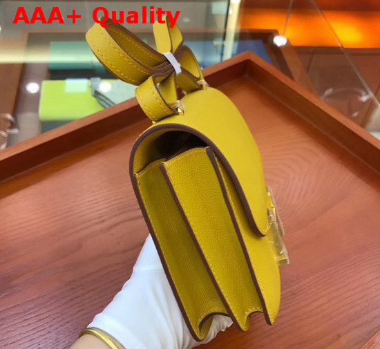 Hermes Constance 18 Bag in Yellow Epsom Calfskin Replica