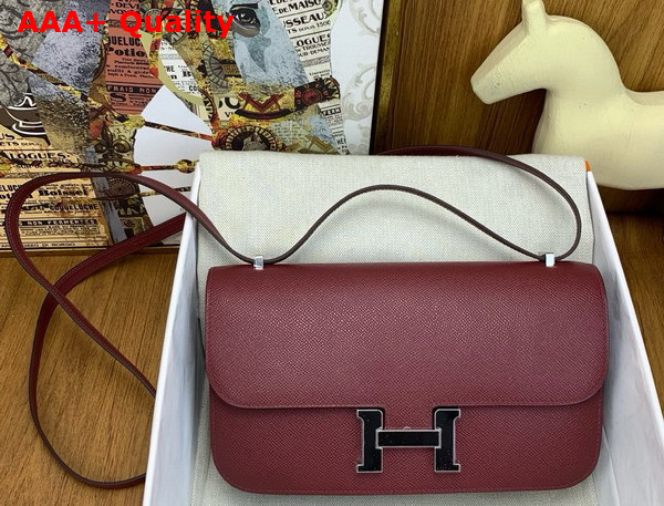 Hermes Constance 26 Bag in Bordeaux Epsom Calfskin Replica