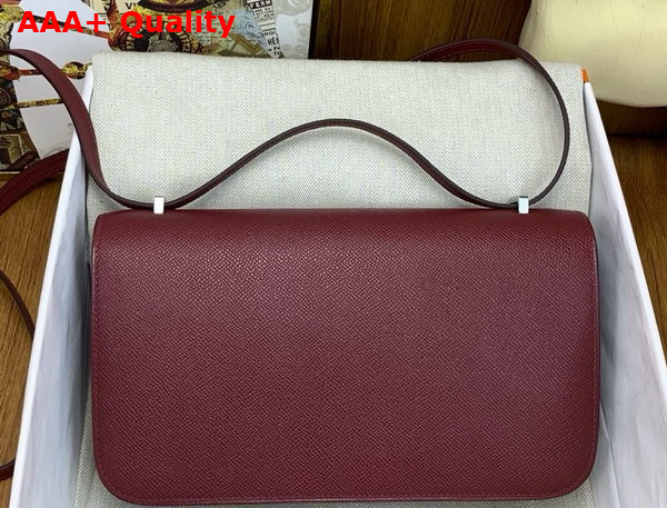 Hermes Constance 26 Bag in Bordeaux Epsom Calfskin Replica