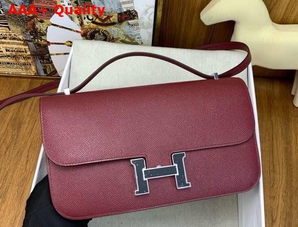 Hermes Constance 26 Bag in Bordeaux Epsom Calfskin Replica