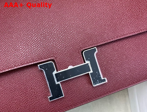 Hermes Constance 26 Bag in Bordeaux Epsom Calfskin Replica