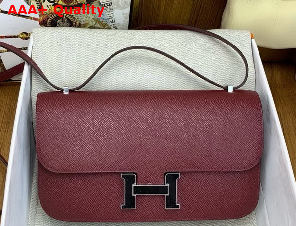 Hermes Constance 26 Bag in Bordeaux Epsom Calfskin Replica