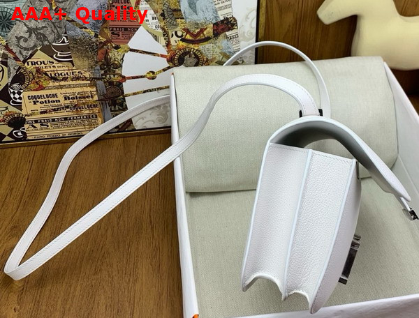 Hermes Constance 26 Bag in White Evercolor Leather Replica