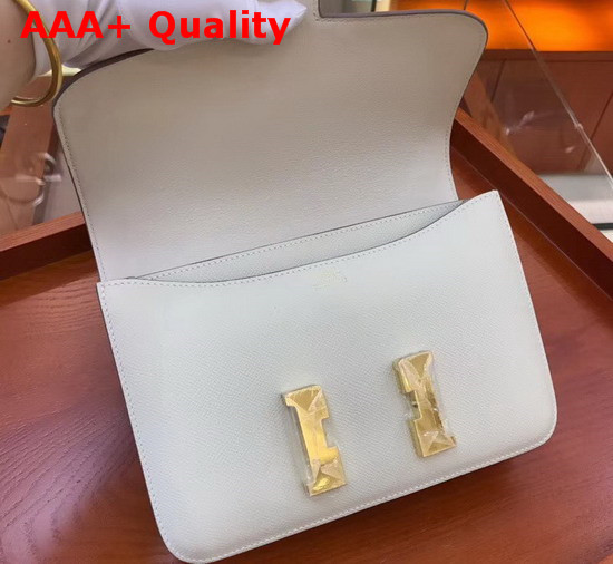 Hermes Constance Bag in White Epsom Calfskin Replica