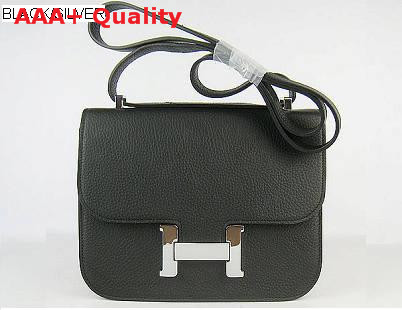 Hermes Constance Black Silver Lock Replica
