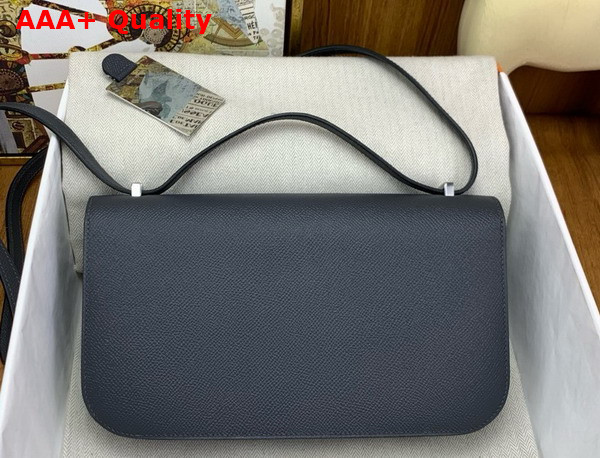 Hermes Constance Elan Shoulder Bag in Haze Blue Epsom Calfskin Replica