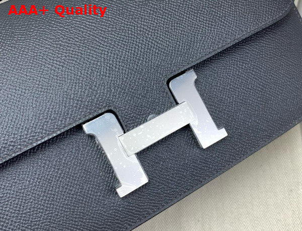 Hermes Constance Elan Shoulder Bag in Haze Blue Epsom Calfskin Replica