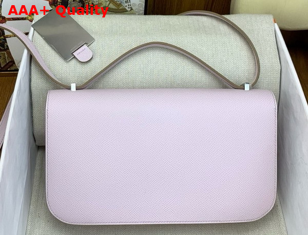 Hermes Constance Elan Shoulder Bag in Mauve Pale Epsom Calfskin Replica