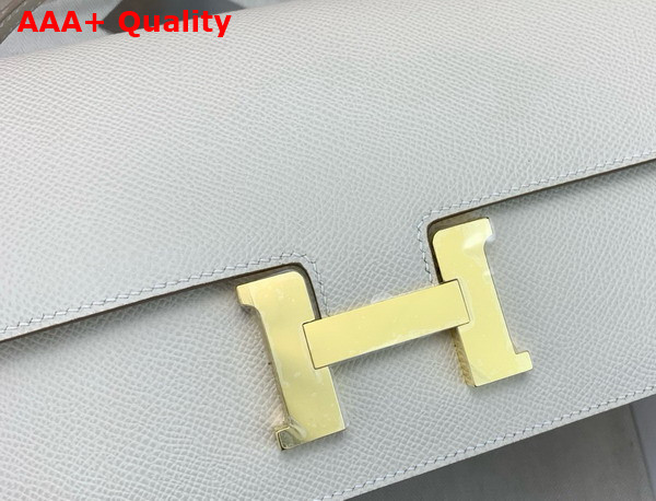Hermes Constance Elan Shoulder Bag in Milk White Epsom Calfskin Replica