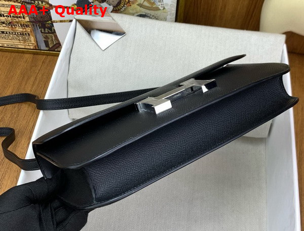 Hermes Constance Elan Shoulder Bag in Noir Epsom Calfskin Replica