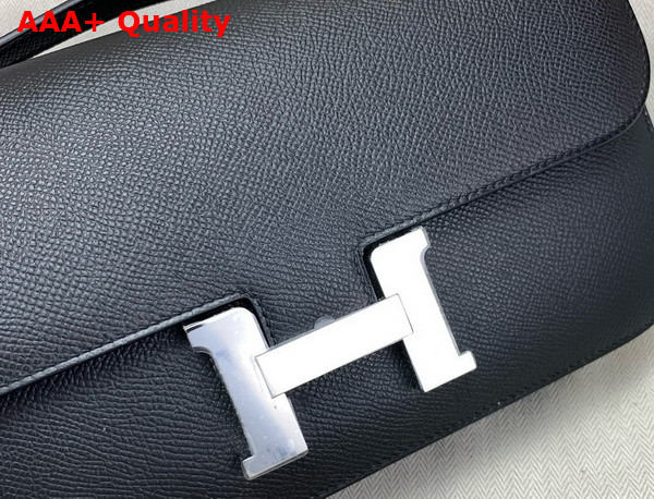 Hermes Constance Elan Shoulder Bag in Noir Epsom Calfskin Replica