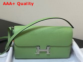 Hermes Constance Long To Go Wallet in Green Epsom Calfskin with Removable Shoulder Strap Replica