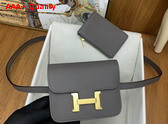 Hermes Constance Slim Wallet in Dark Grey Epsom Calfskin Replica