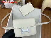Hermes Constance Slim Wallet in Milk White Epsom Calfskin Replica
