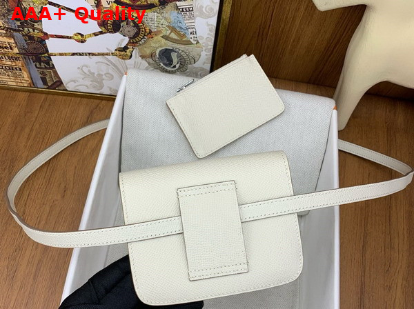 Hermes Constance Slim Wallet in Milk White Epsom Calfskin Replica