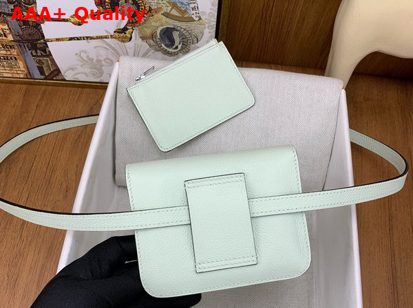 Hermes Constance Slim Wallet in Mint Green Evercolor Leather Replica