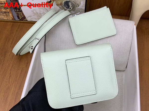 Hermes Constance Slim Wallet in Mint Green Evercolor Leather Replica