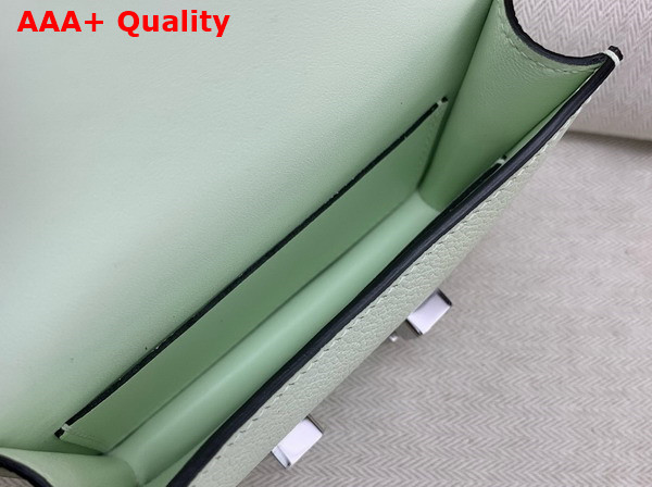 Hermes Constance Slim Wallet in Mint Green Evercolor Leather Replica