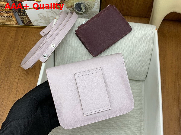 Hermes Constance Slim Wallet in Pale Pink Evercolor Leather Replica