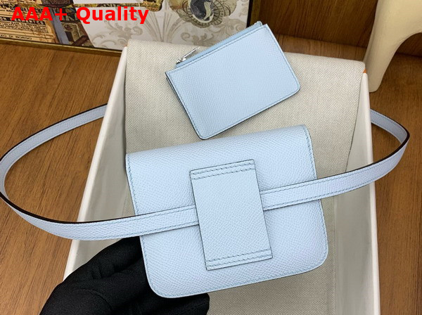 Hermes Constance Slim Wallet in Sky Blue Epsom Calfskin Replica