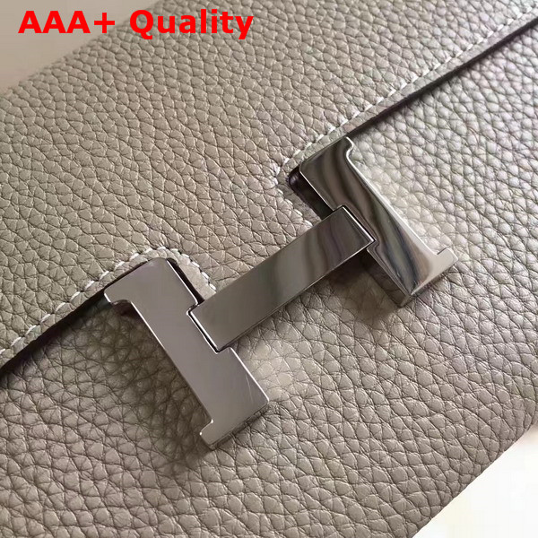 Hermes Constance Wallet Grey Togo Leather Replica