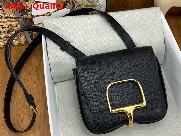Hermes Della Cavalleria Mini Bag in Black Epsom Calfskin Replica