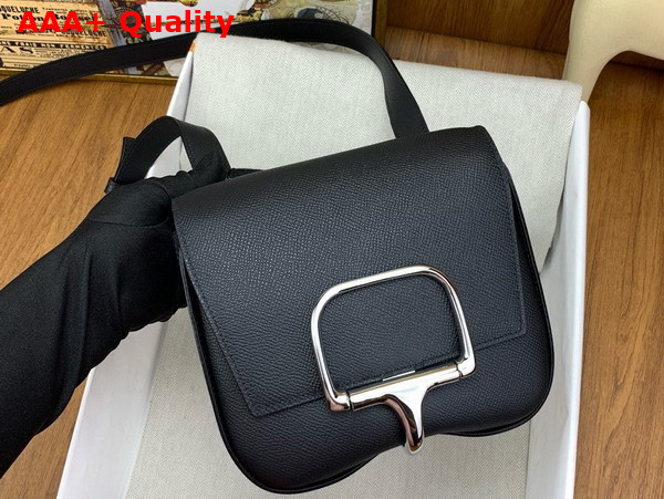 Hermes Della Cavalleria Mini Bag in Black Epsom Calfskin Replica