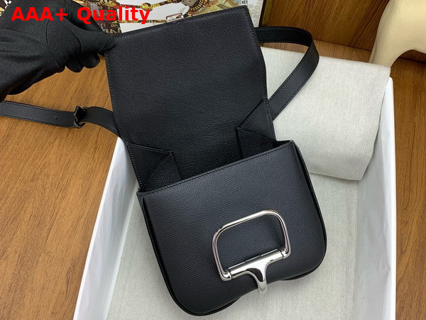 Hermes Della Cavalleria Mini Bag in Black Epsom Calfskin Replica