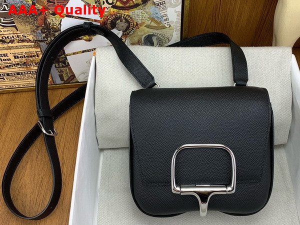 Hermes Della Cavalleria Mini Bag in Black Epsom Calfskin Replica