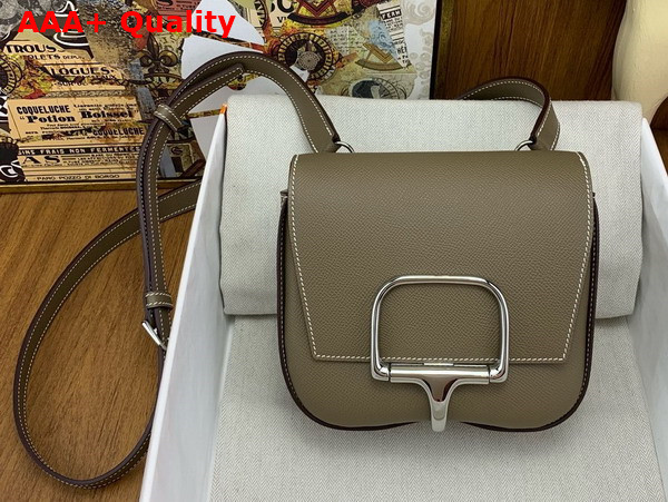 Hermes Della Cavalleria Mini Bag in Elephant Gray Epsom Calfskin Replica