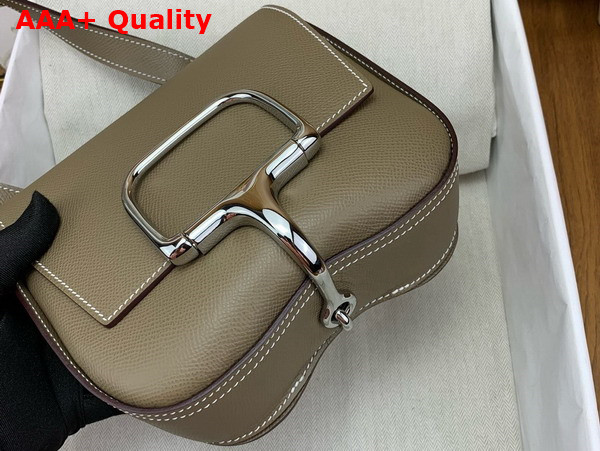 Hermes Della Cavalleria Mini Bag in Elephant Gray Epsom Calfskin Replica
