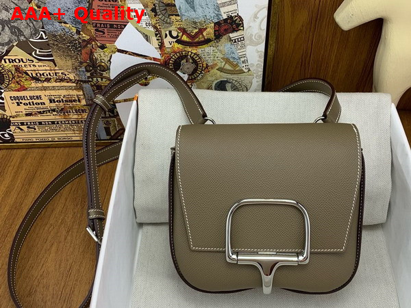 Hermes Della Cavalleria Mini Bag in Elephant Gray Epsom Calfskin Replica