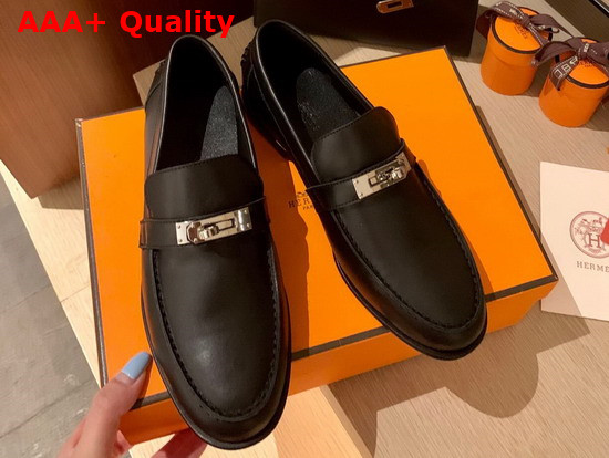 Hermes Destin Loafer Noir Calfskin Replica