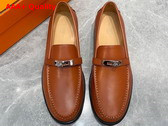 Hermes Destin Loafer in Naturel Calfskin for Men Replica