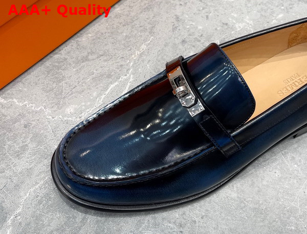 Hermes Destin Loafer in Navy Calfskin for Men Replica