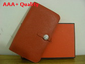 Hermes Dogon Combined Wallet Orange Replica